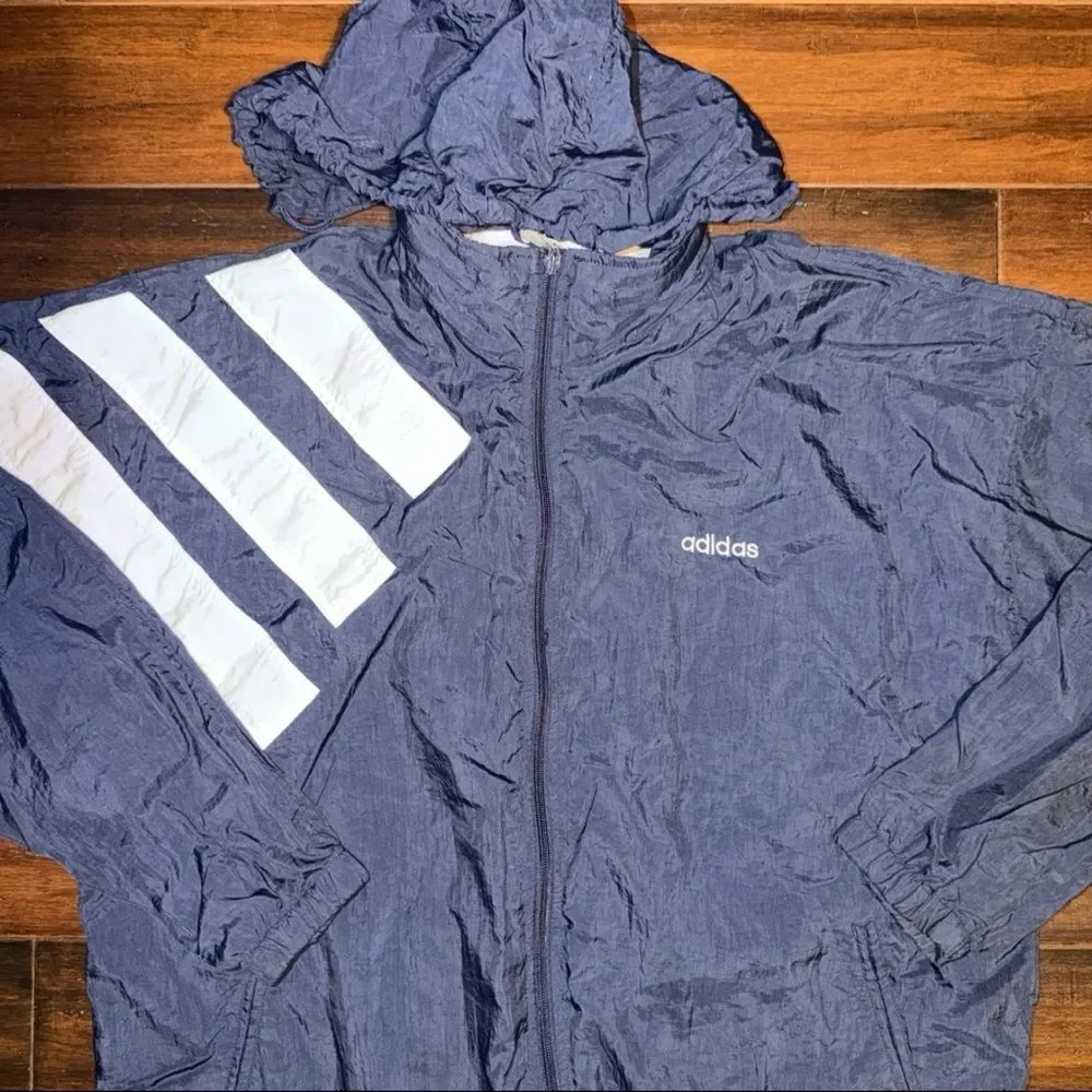 1990s Adidas Vintage Windbreaker Jacket